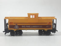 Cox HO Scale Big Time Lumber Co. 011 Caboose Yellow Plastic and Metal Train Car Vehicle