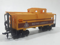 Cox HO Scale Big Time Lumber Co. 011 Caboose Yellow Plastic and Metal Train Car Vehicle