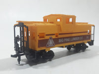Cox HO Scale Big Time Lumber Co. 011 Caboose Yellow Plastic and Metal Train Car Vehicle
