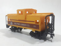 Cox HO Scale Big Time Lumber Co. 011 Caboose Yellow Plastic and Metal Train Car Vehicle