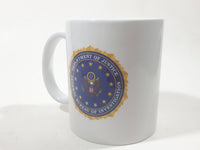 Department of Justice Federal Bureau of Investigations White Ceramic Coffee Mug Cup