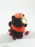Vintage A&W Root Beer Bear Skiing with Red Skis 3 3/4" Tall Plush Stuffed Character Hanging Christmas Tree Ornament
