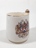 Vintage 1981 July 29th HRH Prince Charles and Lady Diana Spencer To Commemorate Their Marriage Ich Dien 3 1/2" Tall Ceramic Coffee Mug Cup