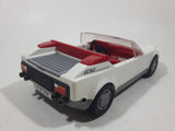 Vintage 1987 Geobra Playmobil 3758 GSL White Plastic Toy Sports Car Vehicle with Flip Up Head Lights and Opening Trunk Engine Bay