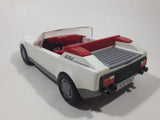 Vintage 1987 Geobra Playmobil 3758 GSL White Plastic Toy Sports Car Vehicle with Flip Up Head Lights and Opening Trunk Engine Bay