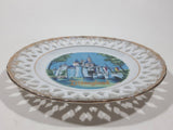 Vintage Walt Disney Productions Disneyland 6 1/4" Perforated Porcelain Wall Plate