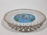 Vintage Walt Disney Productions Disneyland 6 1/4" Perforated Porcelain Wall Plate