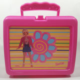 1998 Thermos Mattel Barbie Bright Hot Pink Plastic Lunch Box