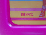 1998 Thermos Mattel Barbie Bright Hot Pink Plastic Lunch Box