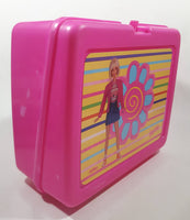 1998 Thermos Mattel Barbie Bright Hot Pink Plastic Lunch Box