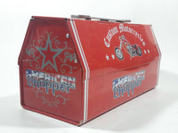 2005 Discovery Communications American Chopper Custom Motorcycles Tool Bike Tin Metal Lunch Box with Wrench Handle