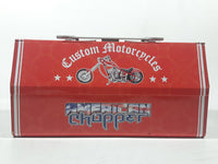 2005 Discovery Communications American Chopper Custom Motorcycles Tool Bike Tin Metal Lunch Box with Wrench Handle