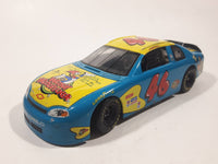 1997 Revell NASCAR #46 Wally Dallenbach Woody Woodpecker Chevy Monte Carlo Blue and Yellow 1/24 Scale Die Cast Toy Car Vehicle