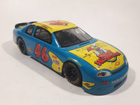 1997 Revell NASCAR #46 Wally Dallenbach Woody Woodpecker Chevy Monte Carlo Blue and Yellow 1/24 Scale Die Cast Toy Car Vehicle