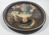 Vintage 1970s Pepsi Cola "Lady Gibson" Oval Brown Border Beverage Metal Serving Tray