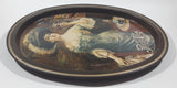 Vintage 1970s Pepsi Cola "Lady Gibson" Oval Brown Border Beverage Metal Serving Tray