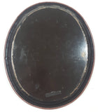 Vintage 1976 Reproduction of 1916 Coca Cola World War 1 Girl Advertisement 10 1/2" x 12 3/4" Oval Shaped Tin Metal Beverage Serving Tray