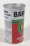 Vintage World Famous Bardahl Top Oil Valve Lubricant Lead Free 6 Fl Oz. 170mL 3 7/8" Tall Metal Oil Can FULL