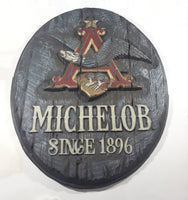 Vintage Anheuser Busch Michelob Since 1896 Oval Shaped 23" x 28" 3D Plastic Pub Wall Sign