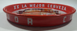 Vintage Dos Equis XX La Mejor Cerveza 13 3/4" Diameter Round Metal Beverage Serving Tray