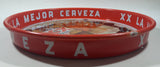 Vintage Dos Equis XX La Mejor Cerveza 13 3/4" Diameter Round Metal Beverage Serving Tray