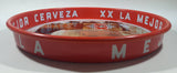 Vintage Dos Equis XX La Mejor Cerveza 13 3/4" Diameter Round Metal Beverage Serving Tray