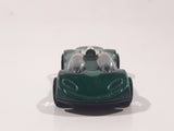 1999 Hot Wheels Double Cross Metalflake Dark Green Die Cast Toy Car Vehicle McDonald's Happy Meal 9/16