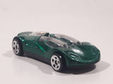 1999 Hot Wheels Double Cross Metalflake Dark Green Die Cast Toy Car Vehicle McDonald's Happy Meal 9/16