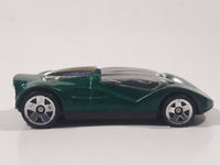 1999 Hot Wheels Double Cross Metalflake Dark Green Die Cast Toy Car Vehicle McDonald's Happy Meal 9/16