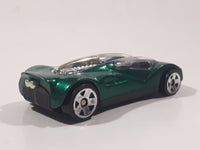 1999 Hot Wheels Double Cross Metalflake Dark Green Die Cast Toy Car Vehicle McDonald's Happy Meal 9/16