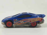 1999 Hot Wheels Future NASCAR Blue Die Cast Toy Car Vehicle McDonald's Happy Meal