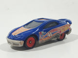 1999 Hot Wheels Future NASCAR Blue Die Cast Toy Car Vehicle McDonald's Happy Meal