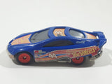 1999 Hot Wheels Future NASCAR Blue Die Cast Toy Car Vehicle McDonald's Happy Meal