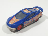 1999 Hot Wheels Future NASCAR Blue Die Cast Toy Car Vehicle McDonald's Happy Meal