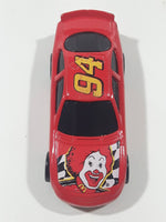 1998 McDonald's Hot Wheels NASCAR #94 Ronald McDonald Red Die Cast Toy Race Car Vehicle