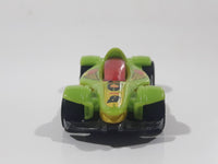 2012 Hot Wheels Code Cars Formula Street Lime Green Yellow and Black Die Cast Toy Race Car Vehicle