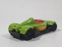 2012 Hot Wheels Code Cars Formula Street Lime Green Yellow and Black Die Cast Toy Race Car Vehicle