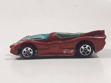 1995 Hot Wheels Power Pistons Dark Red Die Cast Toy Race Car Vehicle