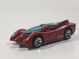 1995 Hot Wheels Power Pistons Dark Red Die Cast Toy Race Car Vehicle