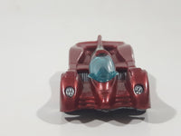 1995 Hot Wheels Power Pistons Dark Red Die Cast Toy Race Car Vehicle