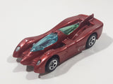 1995 Hot Wheels Power Pistons Dark Red Die Cast Toy Race Car Vehicle