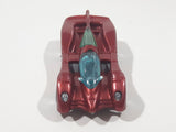 1995 Hot Wheels Power Pistons Dark Red Die Cast Toy Race Car Vehicle