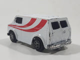 Vintage Unknown Brand 8637 Van White Die Cast Toy Car Vehicle