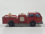 Vintage Majorette Pompier Fire Ladder Truck No. 207 Red 1/100 Scale Die Cast Toy Car Firefighting Rescue Emergency Vehicle