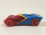 2017 Hot Wheels DC Super Girls Wonder Woman Blue Yellow and Transparent Red Die Cast Toy Car Vehicle