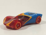 2017 Hot Wheels DC Super Girls Wonder Woman Blue Yellow and Transparent Red Die Cast Toy Car Vehicle