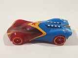 2017 Hot Wheels DC Super Girls Wonder Woman Blue Yellow and Transparent Red Die Cast Toy Car Vehicle