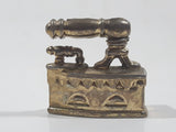 Vintage Miniature Dollhouse Sized 1 1/4" Long Brass Sad Iron 576176