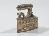 Vintage Miniature Dollhouse Sized 1 1/4" Long Brass Sad Iron 576176