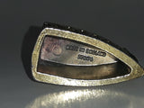 Vintage Miniature Dollhouse Sized 1 1/4" Long Brass Sad Iron 576176